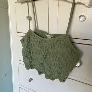 Green H&M Crop Top